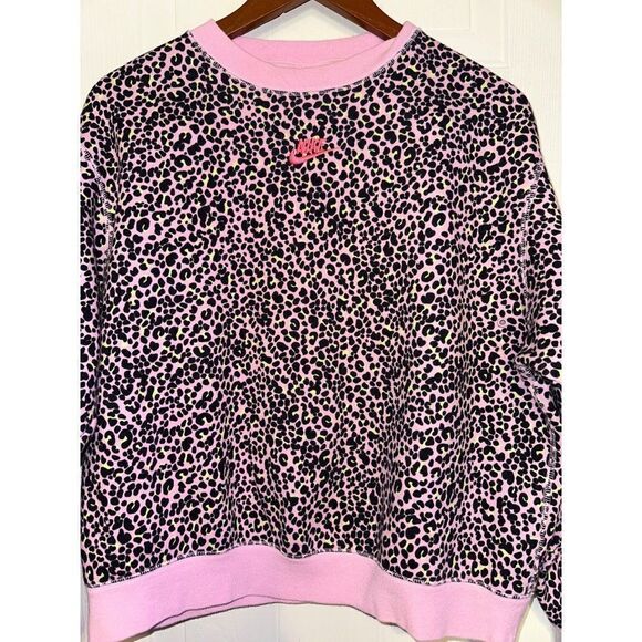 Nike Crew Animal Print Oversized Sweatshirt Size XS/S - Picture 8 of 15